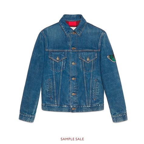 gucci men's denim|dark Gucci jackets for men.